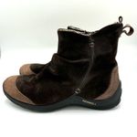 Merrell  Freisa J56318 Brown Suede Leather Slouch Side Zip Ankle Boot Size 7 Photo 1