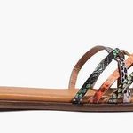 Madewell | NWOB | Tracie Crisscross Sandal | Snake Embossed Leather | Size 5 1/2 Photo 9