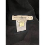 Blunauta Black 100% Italian Silk‎ Open Front Top Black Size undefined Photo 2