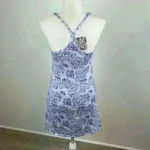 EVCR Purple Floral Tennis Bodysuit Dress NWT Size M Photo 3