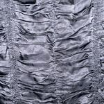 ZARA Limited Edition RARE Satin Ruffled Front Cut Out Mock Neck Mini Dress Photo 7