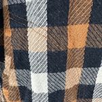 Hayden  Brown Plaid Flannel Long Sleeve Lace Trim Button-Up Shirt Size Small Photo 4