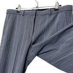 Theory Demitria Wool-Blend Flared Pants Eldora Striped Trousers Womens Size 10 Photo 4