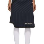 Balenciaga Navy Blue Car Carpet Mat Skirt Size 38 Photo 0