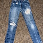 Levi’s 501 Distressed Mom Jeans Style Blue Size 25 Photo 0