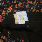 Lost + Wander  Party Til Dawn Black & Floral Button Down Smocked Top - Size S Photo 5