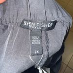 Eileen Fisher Slouchy Crop Pants Sandwashed Tencel Graphite elastic waist 2X NWT Photo 6