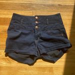 Refuge Dark Blue High Waisted Shorts Photo 0