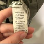 Monoreno  Green Camo Print Jacket Womens S Lace Up Back Oversized Casual Classic Photo 7