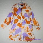 Eloquii NEW  Painted Linen Romper with pockets, women's size‎ 24 Photo 3