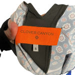 Clover Canyon Blue Floral Blooms Long Sleeve Blouse Size Small Photo 6