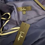 Lulus Celebration Time Navy Blue Sleeveless Tiered Midi Dress Photo 3