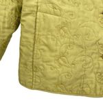 J.Jill  Green Silk Embroidered Lightweight Jacket Coat Photo 8