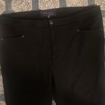 NYDJ  Elegant Black Trousers dress pants size 14 rayon spandex Photo 1