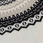 Universal Threads Universal Thread Black and Cream Patterned Turtleneck Sweater Photo 4