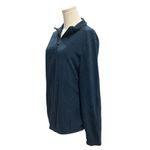 Workout Fleece Women’s Shirt Quarter Zip Pullover Navy Blue Medium Photo 1