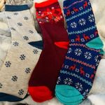 COLORFUL WINTER SOCKS 3 PAIRS Blue Photo 0