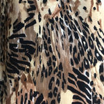 Vintage Dress Leopard Print Midi Sleeveless Brown Animal‎ Scoop Neck Casual Size 10 Photo 7