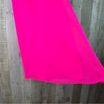 Naked Zebra  Medium Hot Pink Sleeveless Mini Racerback Back Zippered Dress Photo 2