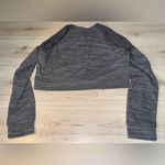 Adidas  Women's Gray grey Cropped Crewneck sweatshirt Photo 1