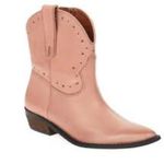 Lucky Brand Chantelx pink leather ankle cowgirl boots size 8 Photo 0