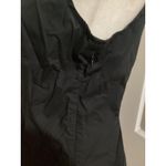 J. Crew Black Button Front Sleeveless Blouse 6 Square Neck Pleated Peplum Top Photo 3