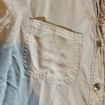 Rock & Republic Rock Republic Womens XS Shirt Embroidered Live Let Love Gray Long Sleeve Photo 1