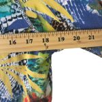 Sport Couture Size Medium Multicolor Vacation Tropical Floral Light Jacket‎ Blue Photo 6