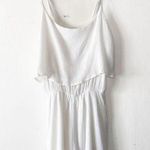 Bishop and Young Crepe White Romper Women's Size L Photo 0