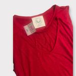 Fantastic Fawn Red Cutout Tank Top Blouse Photo 3