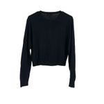 J.Crew  Featherweight 100% cashmere cardigan Black Size Small NWT Quiet Luxury Photo 6