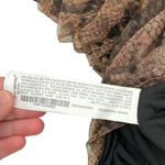 ZARA  Dress Draped‎ Tulle Mini Long Sleeve in Snakeskin Brown Size Small Photo 12