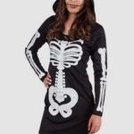 Spirit  Black and White Skeleton Costume Dress size S Photo 0