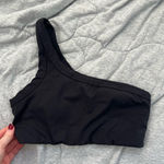 All In Motion  One-Shoulder Sports Bra Black Photo 0