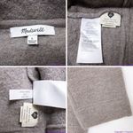 Madewell NEW  100% merino wool Boiled‎ Wool Bridgman Sweater-Jacket, L Photo 12