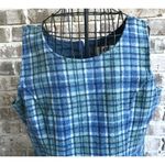 Fargo Clothing Supply Company Wool Jumper Large Blue Plaid Sleeveless D… Size undefined Photo 2