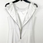 T Tahari Maylin White Lined Sleeveless Exposed Back Zipper Dress, Size 2 Photo 6