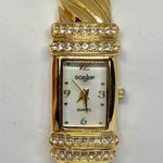 Gossip  women watch 18mm quartz analog gold tone cuff bracelet size 6.5” running Photo 0