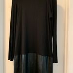 Bailey 44 Revolve Faux Leather Bottom Double Knit Dress Size Large Photo 3