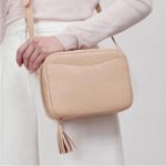 Cuyana  Classic Leather Camera Crossbody Bag Tassel Beige Women’s One Size Photo 0