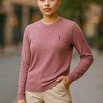 PENGUIN by MUNSINGWEAR Heathered Pink Long Sleeve Casual Top ~ Women's Size XL Photo 0