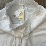 H&M white linen pants Photo 5