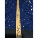Women's Auden Navy Blue White Polka Dot Pajama Top Sleep Shirt 3X Size undefined Photo 3