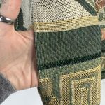 Vintage Size M Tapestry Floral Crop Blanket Jacket Well Worn Art Vintage Boxy Size M Photo 5