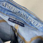 American Eagle  Light Wash Distressed Hi Rise Shortie Jean Shorts Photo 2