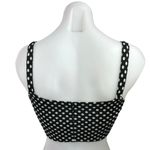 ZARA Black White Square Neck Polka Dot Pullover Y2K Chic Crop Tank Top Size M Photo 1