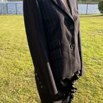 Akris Punto Black Stripe Wool Blazer Suit Jacket Photo 3