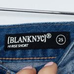 BLANK NYC Blank‎ NYC Hi Rise Denim Shorts Women's Size 25 Photo 2