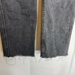 We The Free  Free People Size 28 Black Wash Raw Hem Jeans Cropped Ankle Jeans Photo 3