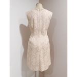 J Howard Women's Blush Rose/Beige Metallic Sleeveless Lace Dress Size 10 Pink Photo 1